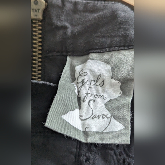 Last Call ⭐Anthropologie Girls From Savoy Molina Black White Eyelet Shift Dress - Picture 11 of 16